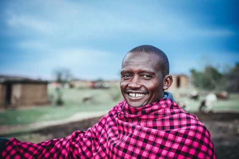 Five fun facts about the Masai Tribe - Maasai Man looking at the camera